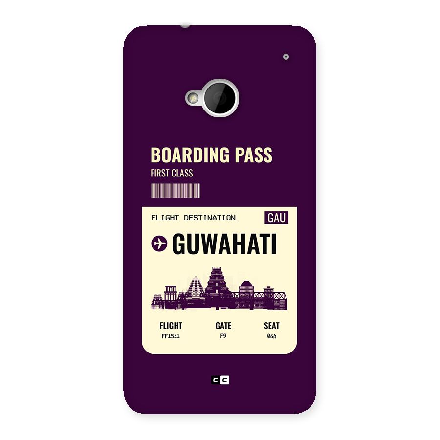 Guwahati Boarding Pass Back Case for One M7 (Single Sim)