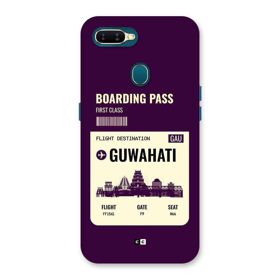 Guwahati Boarding Pass Back Case for Oppo A12