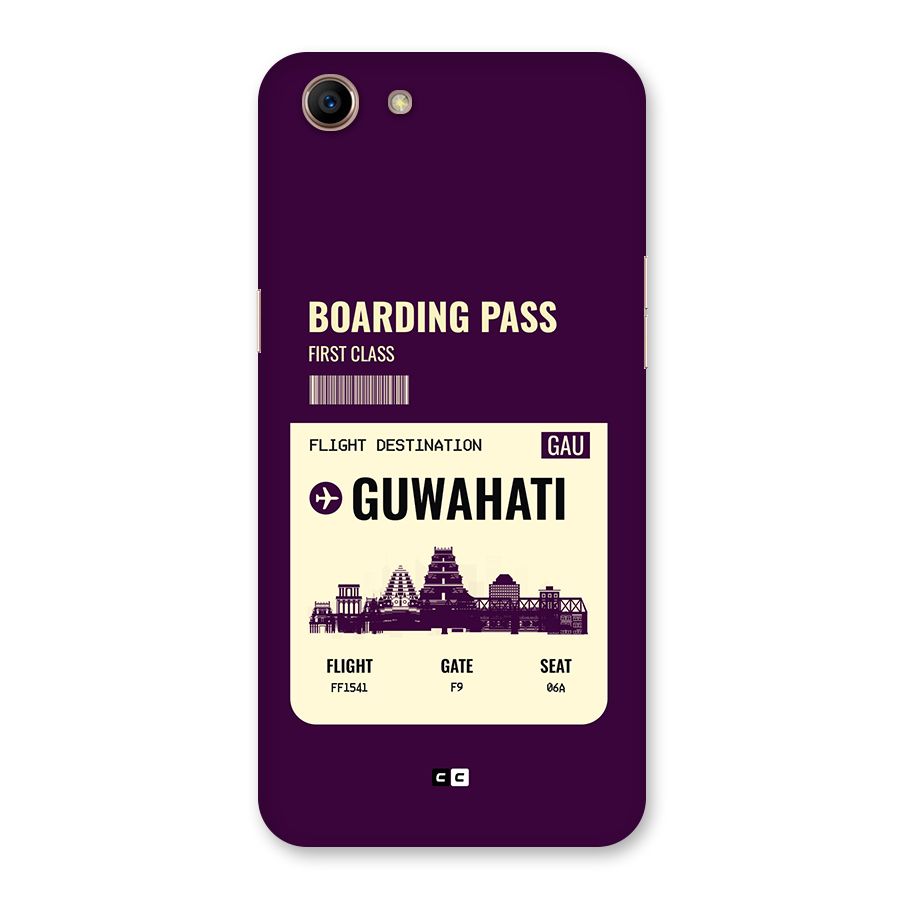 Guwahati Boarding Pass Back Case for Oppo A83 (2018)