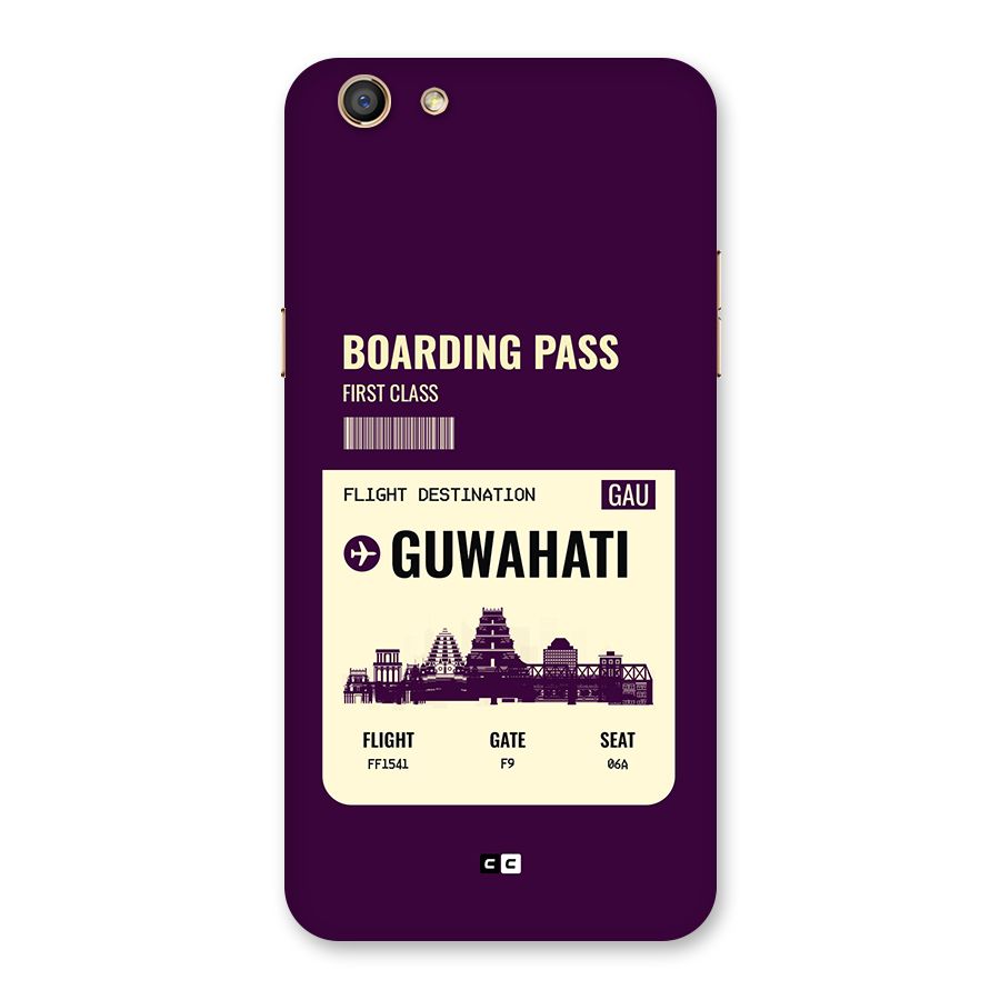 Guwahati Boarding Pass Back Case for Oppo F3