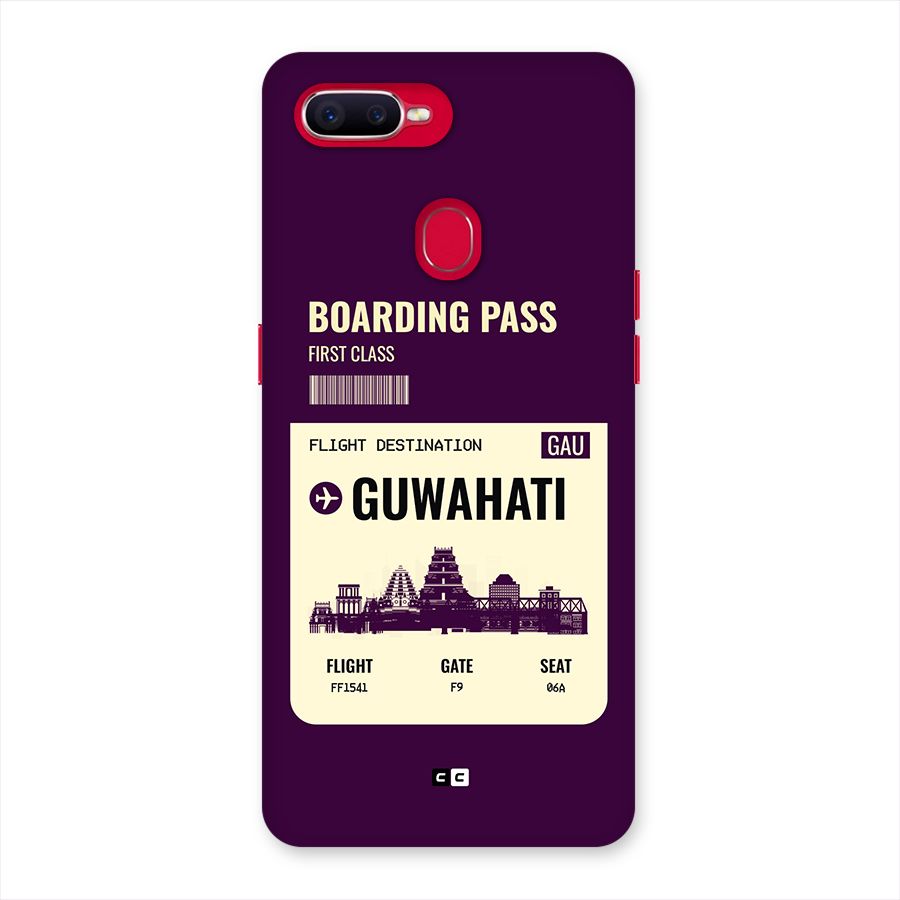 Guwahati Boarding Pass Back Case for Oppo F9 Pro