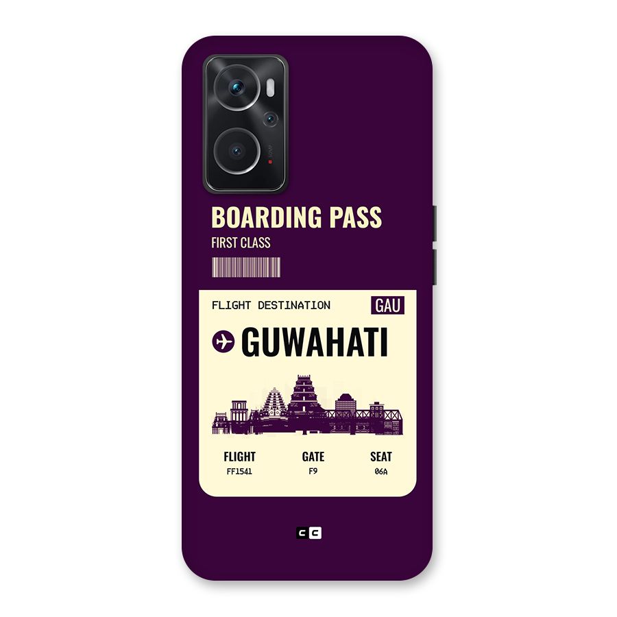 Guwahati Boarding Pass Back Case for Oppo K10 4G