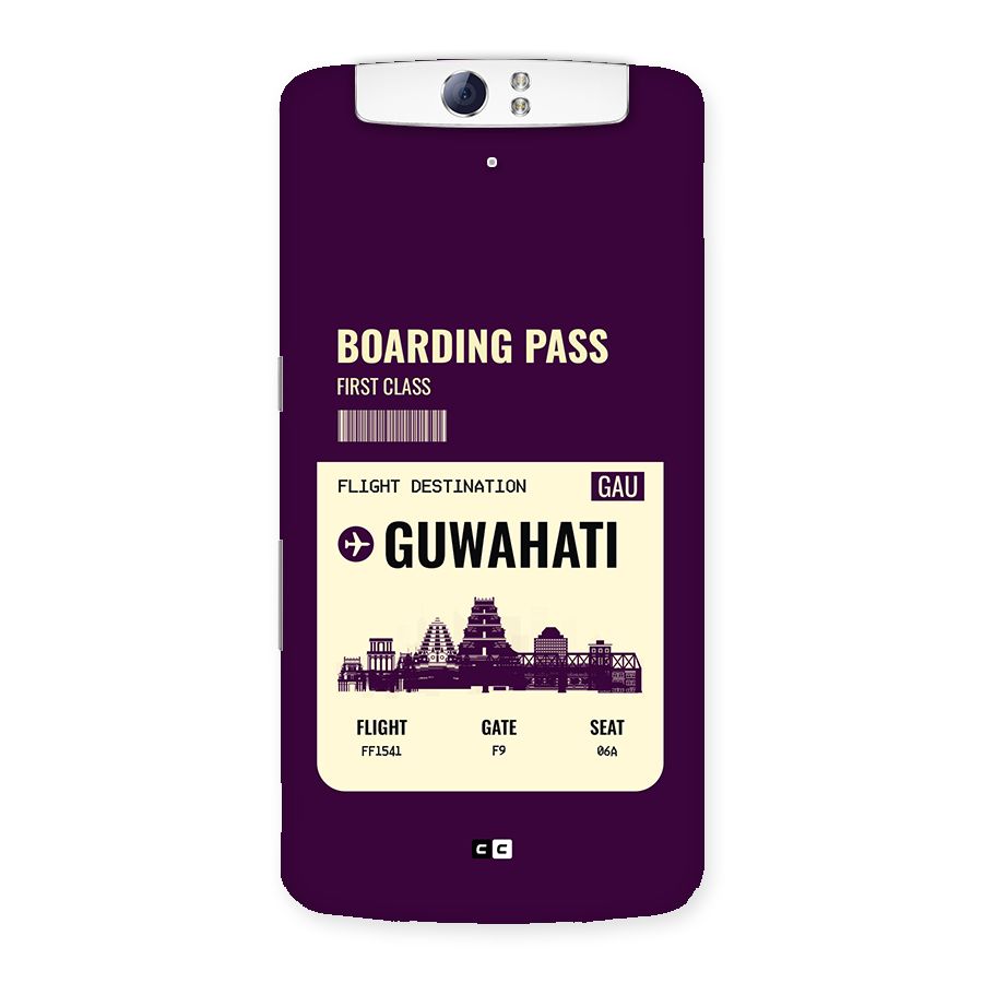 Guwahati Boarding Pass Back Case for Oppo N1