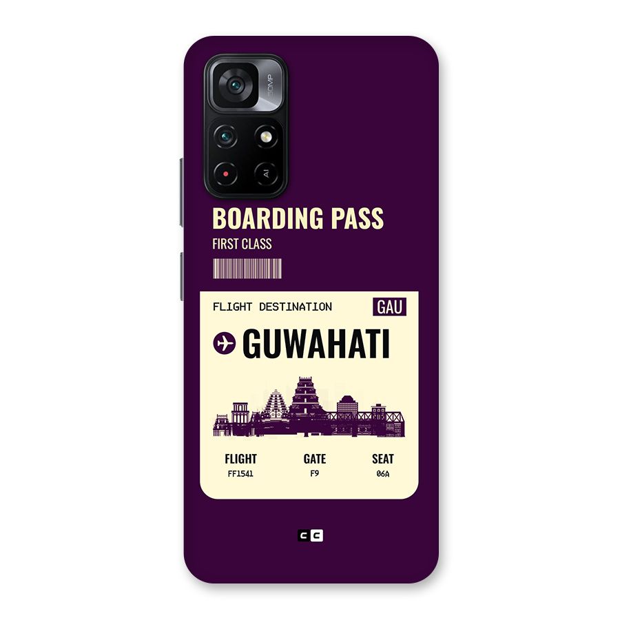 Guwahati Boarding Pass Back Case for Poco M4 Pro 5G