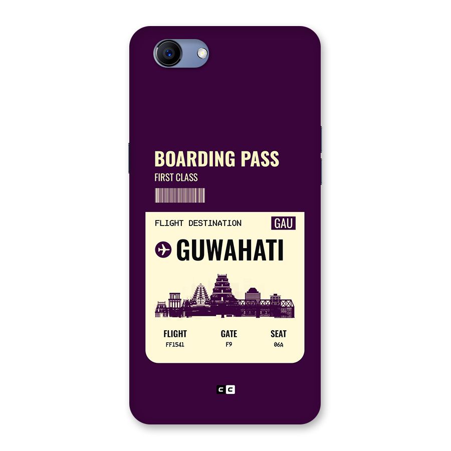 Guwahati Boarding Pass Back Case for Realme 1