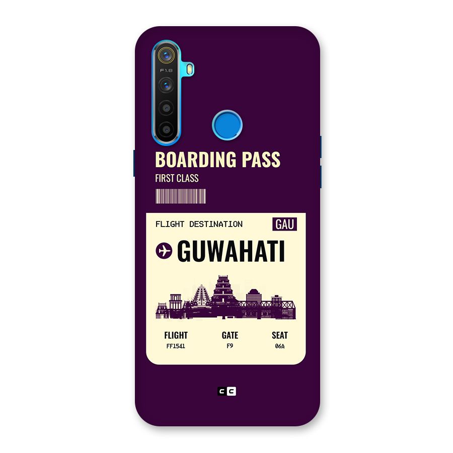 Guwahati Boarding Pass Back Case for Realme 5