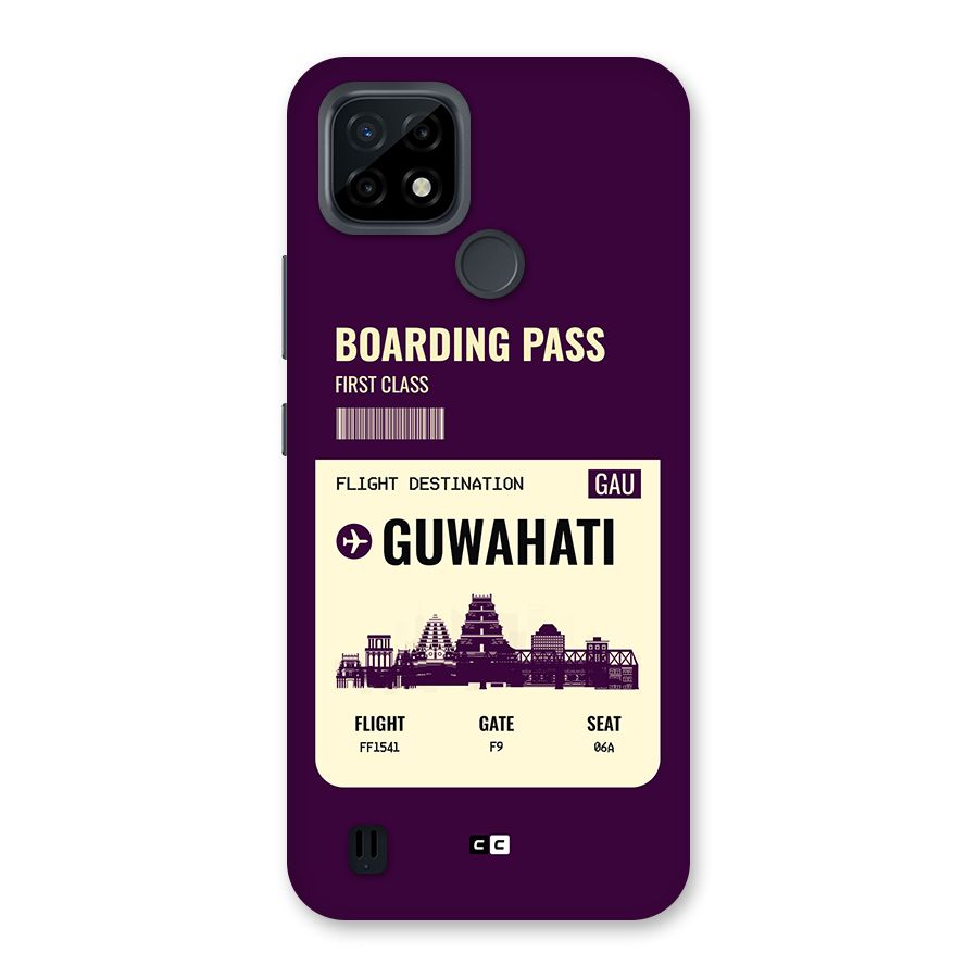 Guwahati Boarding Pass Back Case for Realme C21