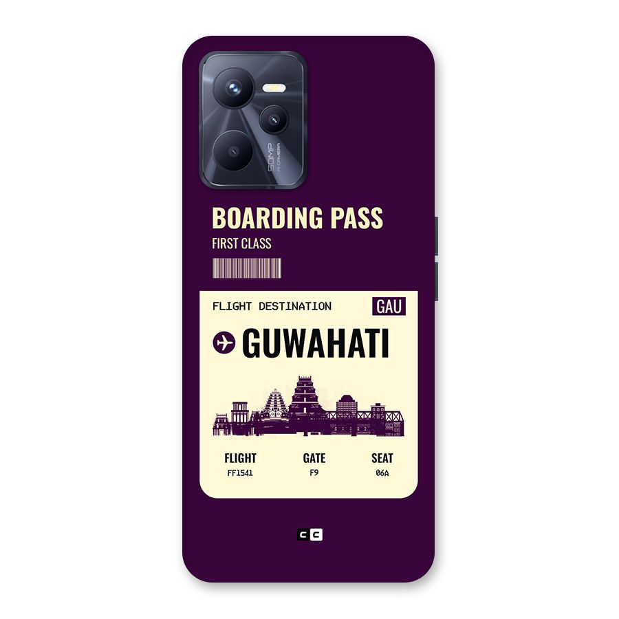 Guwahati Boarding Pass Back Case for Realme C35