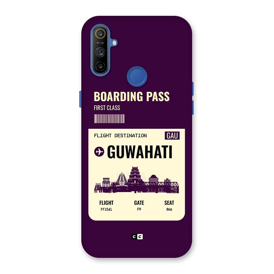 Guwahati Boarding Pass Back Case for Realme Narzo 10A