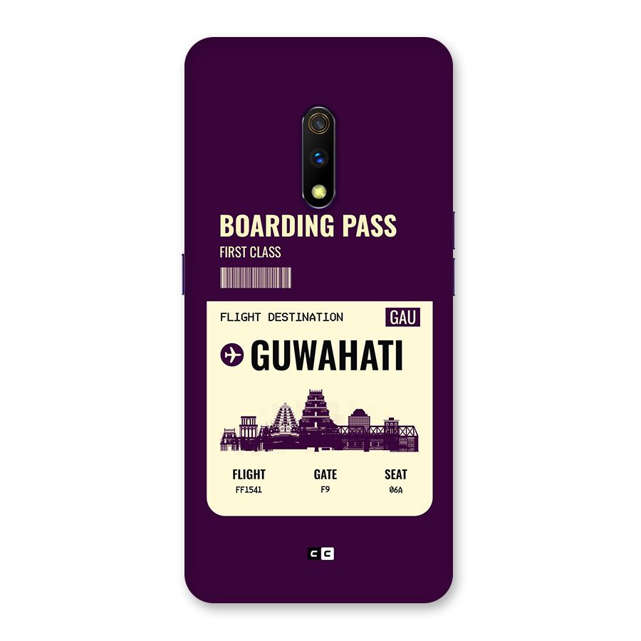 Guwahati Boarding Pass Back Case for Realme X
