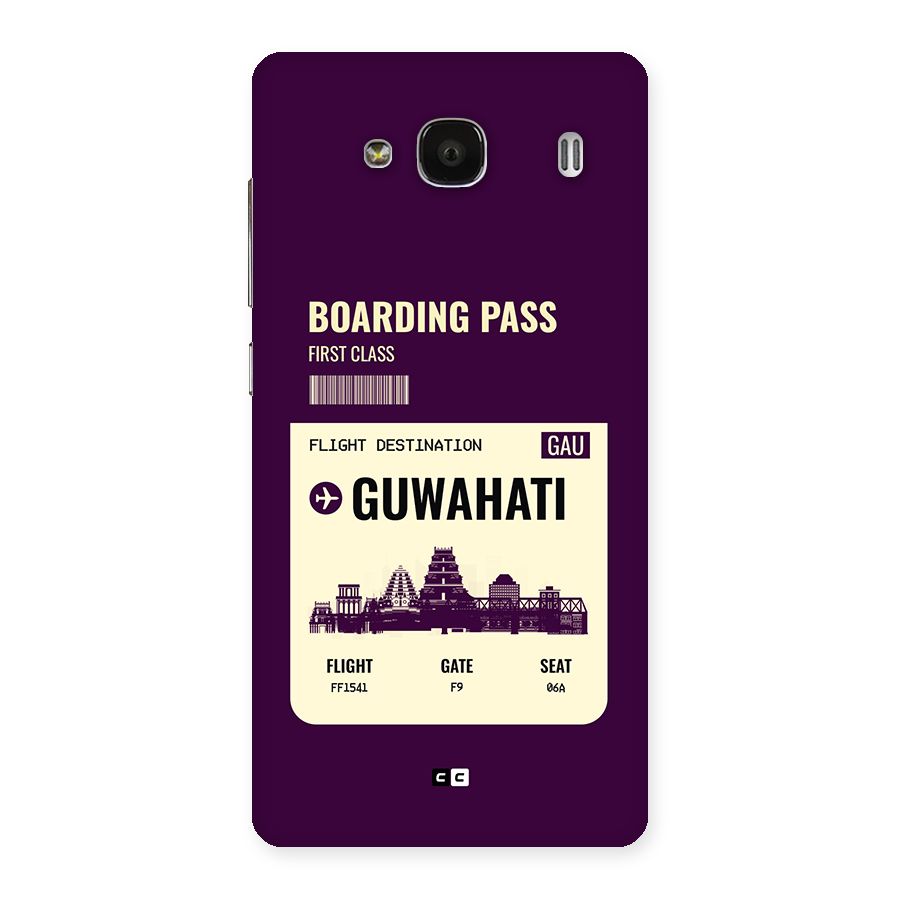 Guwahati Boarding Pass Back Case for Redmi 2
