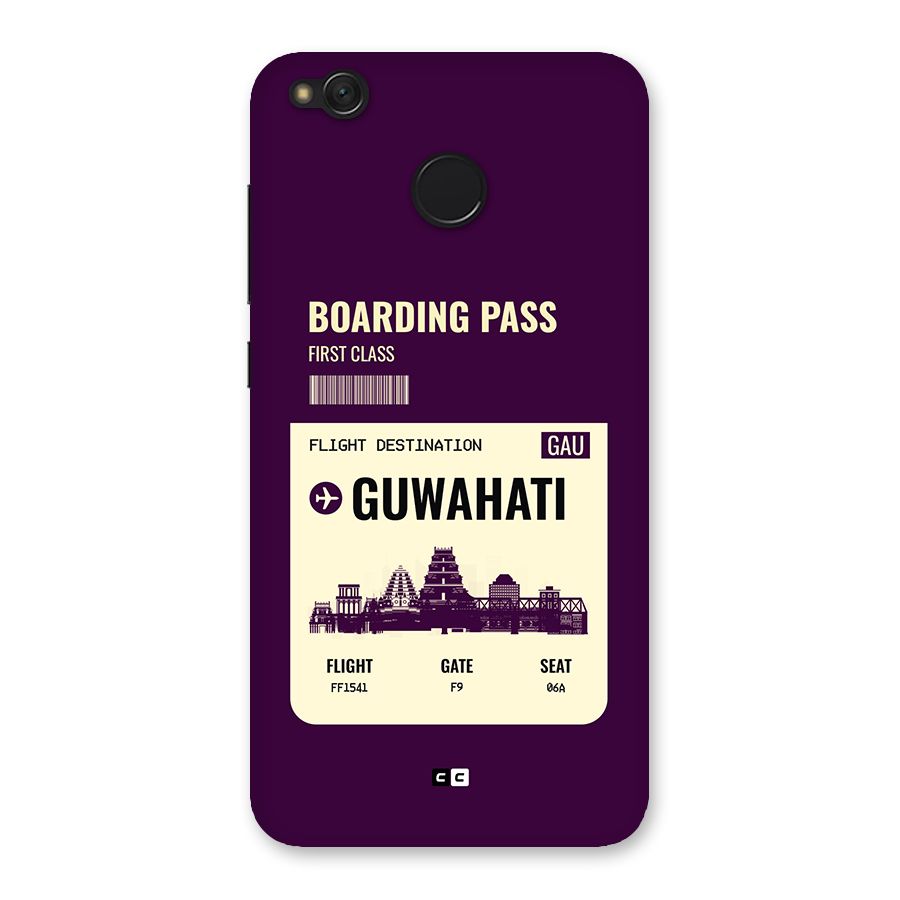 Guwahati Boarding Pass Back Case for Redmi 4