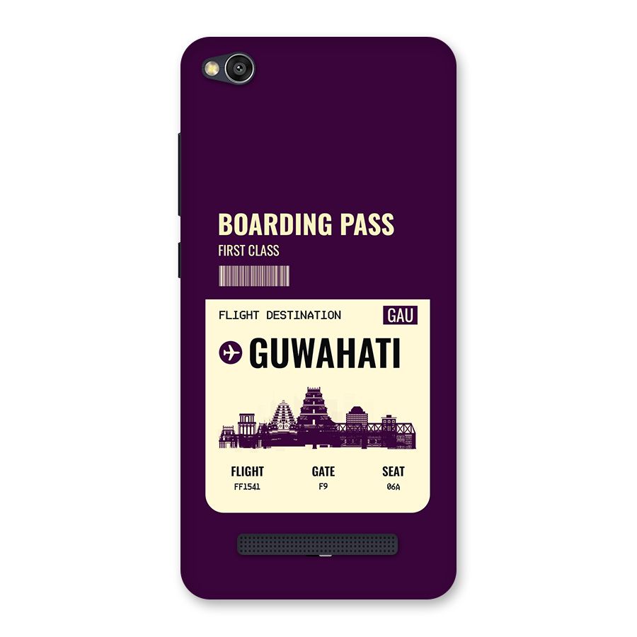 Guwahati Boarding Pass Back Case for Redmi 4A