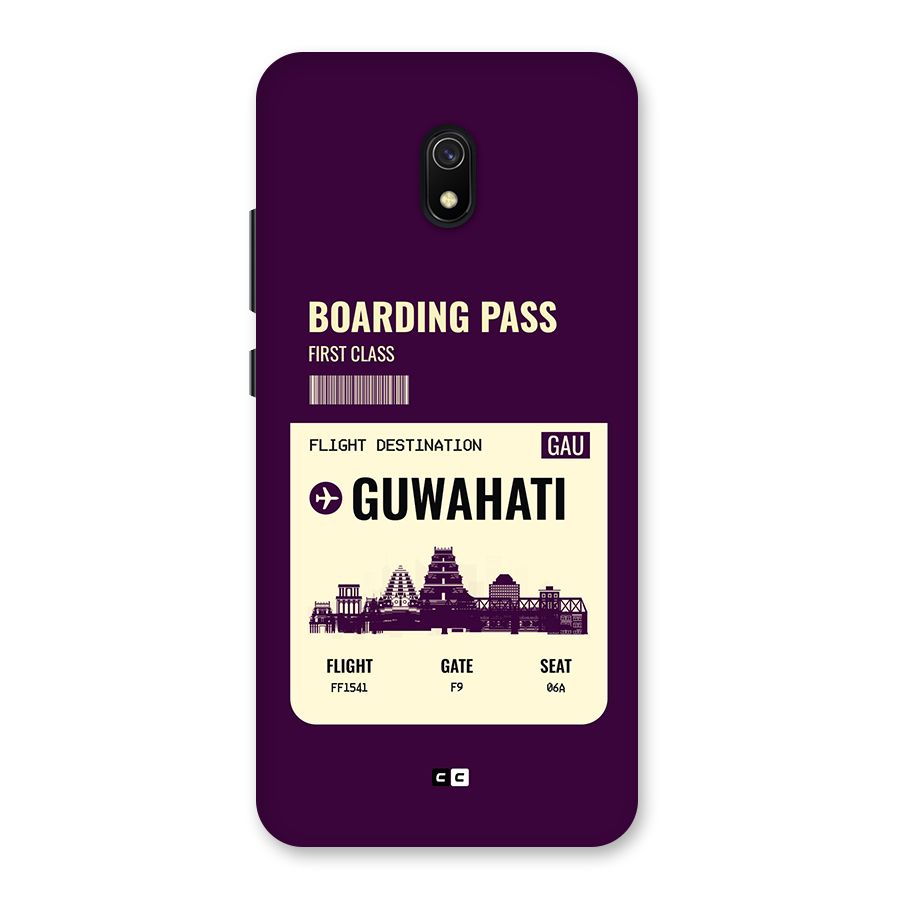 Guwahati Boarding Pass Back Case for Redmi 8A