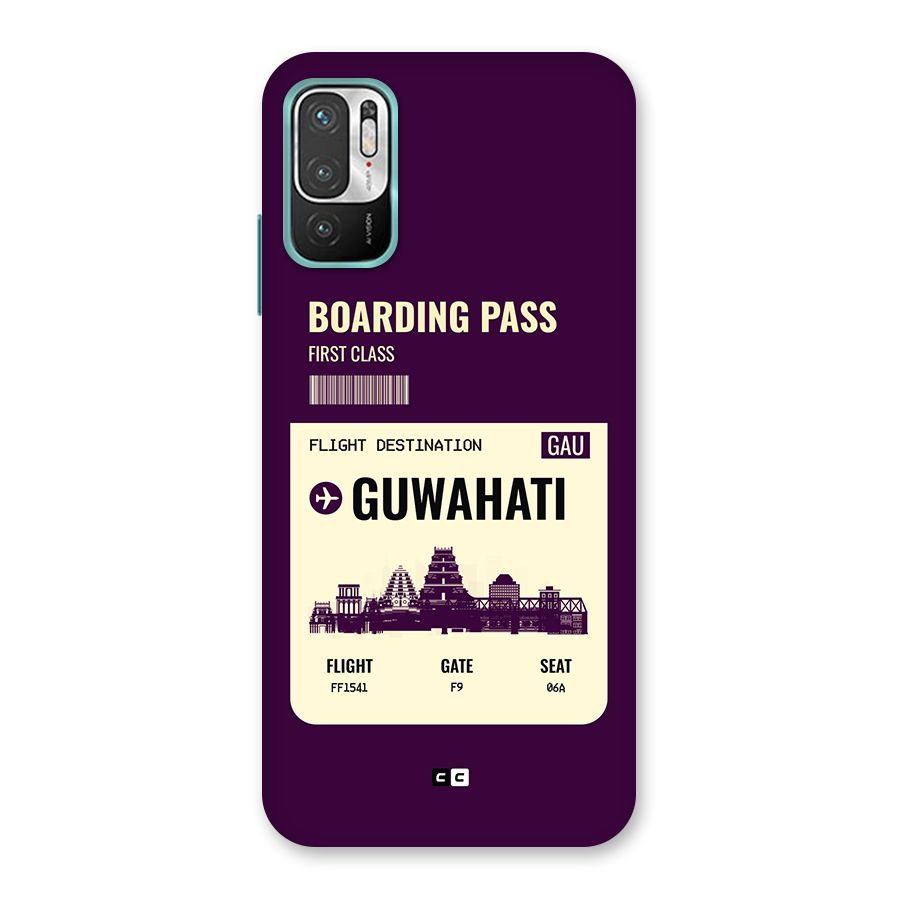 Guwahati Boarding Pass Back Case for Redmi Note 10T 5G