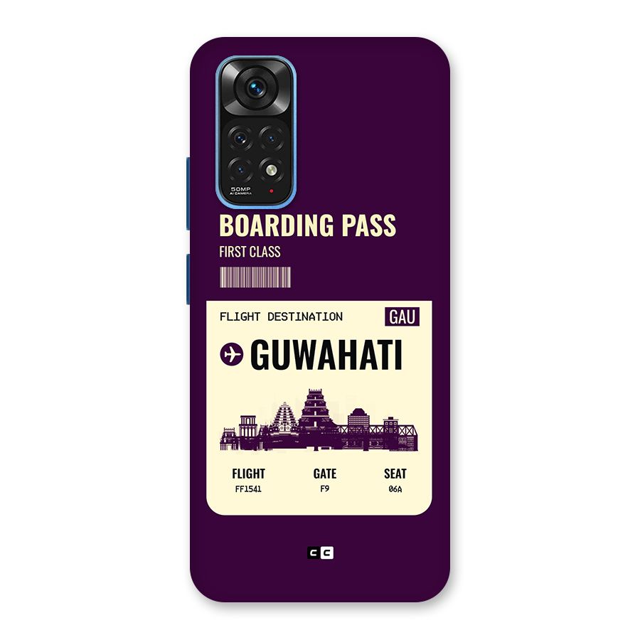 Guwahati Boarding Pass Back Case for Redmi Note 11S