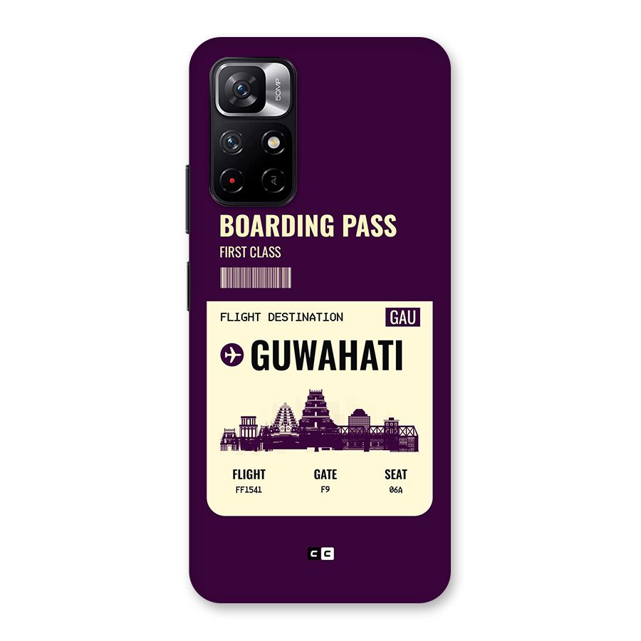 Guwahati Boarding Pass Back Case for Redmi Note 11T 5G