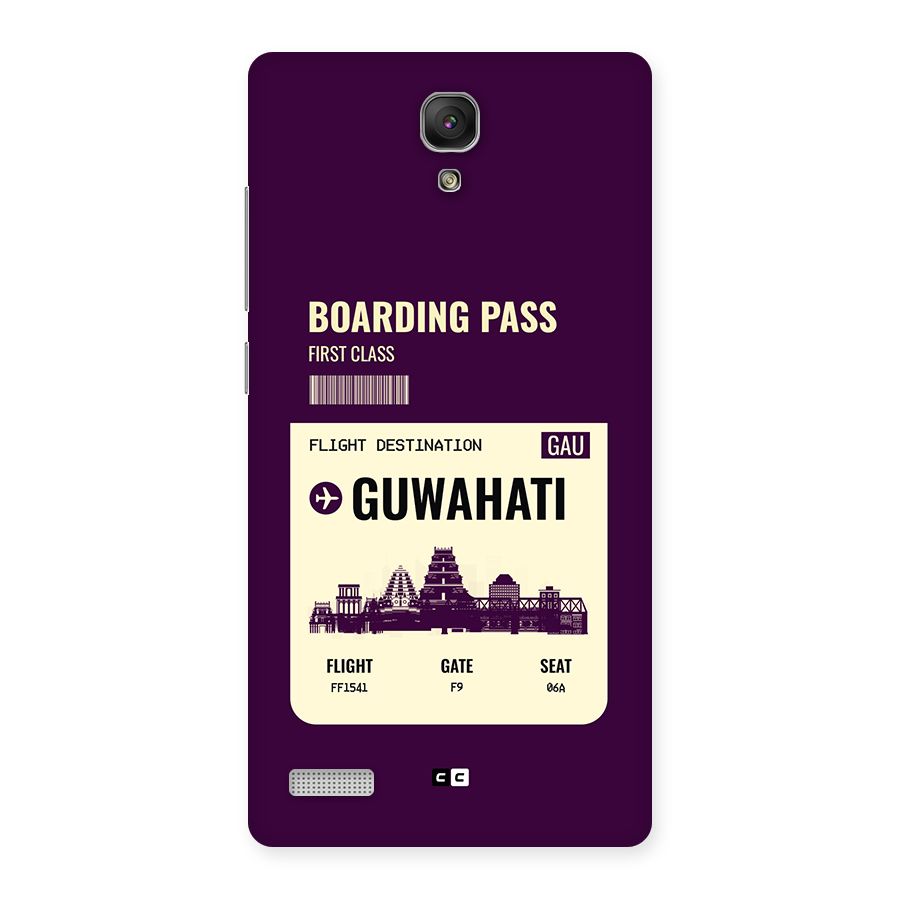 Guwahati Boarding Pass Back Case for Redmi Note Prime