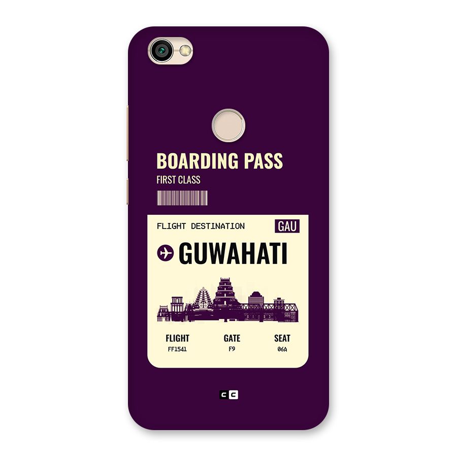 Guwahati Boarding Pass Back Case for Redmi Y1 2017