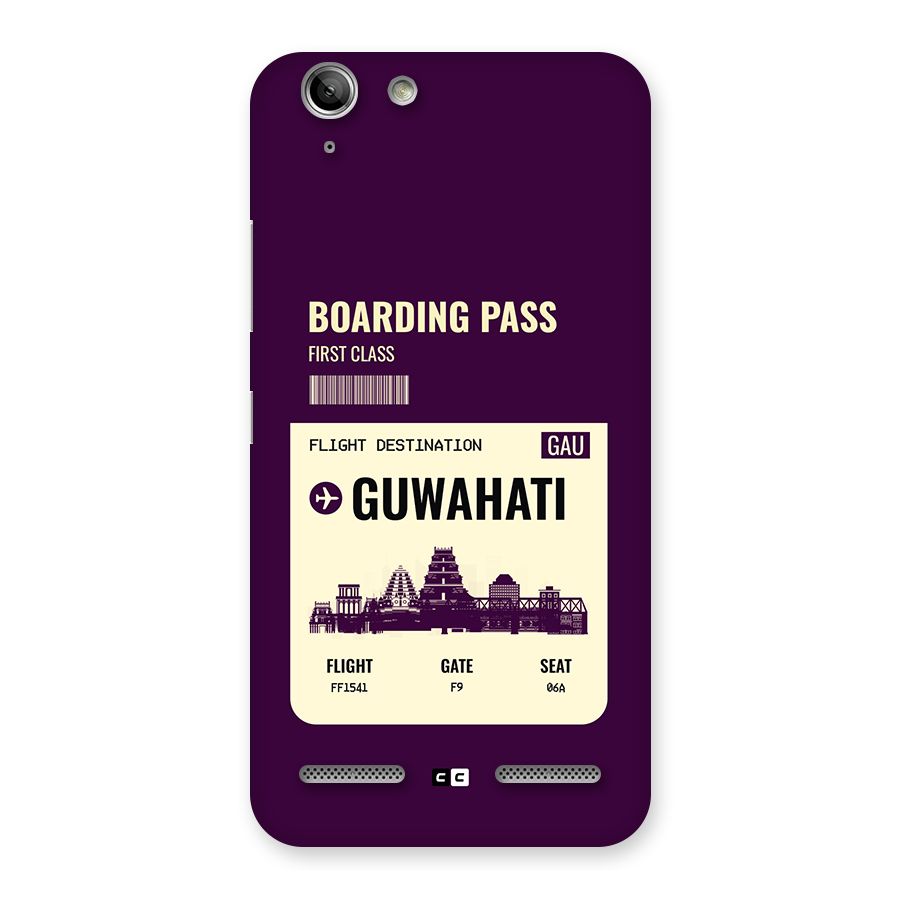 Guwahati Boarding Pass Back Case for Vibe K5