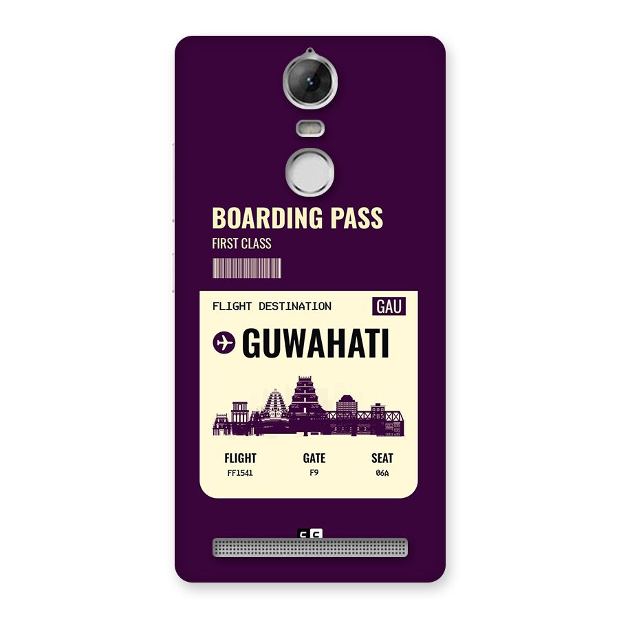 Guwahati Boarding Pass Back Case for Vibe K5 Note