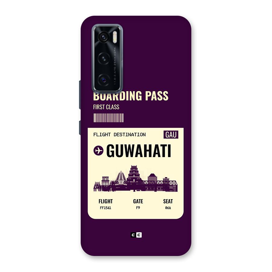 Guwahati Boarding Pass Back Case for Vivo V20 SE