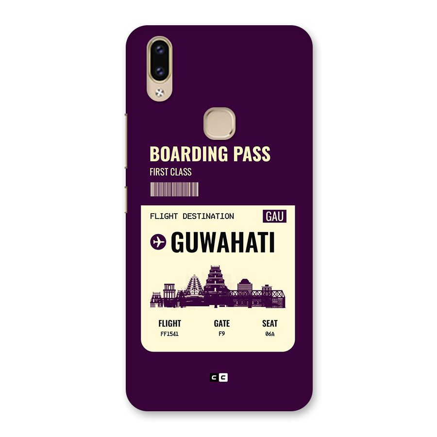 Guwahati Boarding Pass Back Case for Vivo V9 Youth
