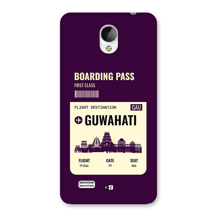 Guwahati Boarding Pass Back Case for Vivo Y21