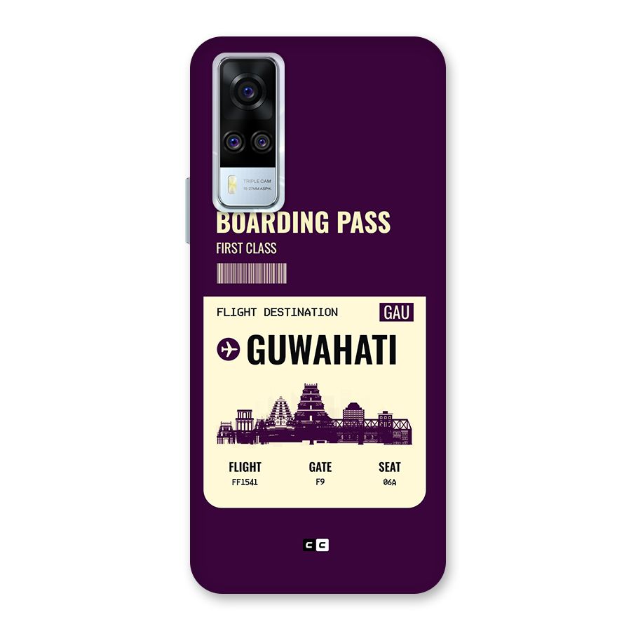 Guwahati Boarding Pass Back Case for Vivo Y31