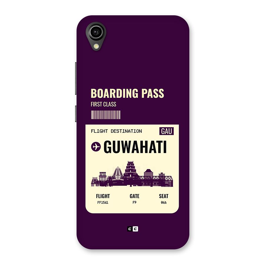 Guwahati Boarding Pass Back Case for Vivo Y90