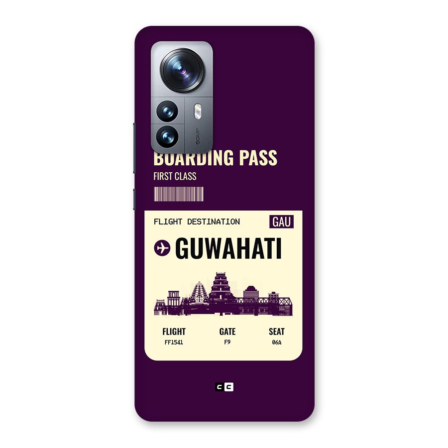 Guwahati Boarding Pass Back Case for Xiaomi 12 Pro