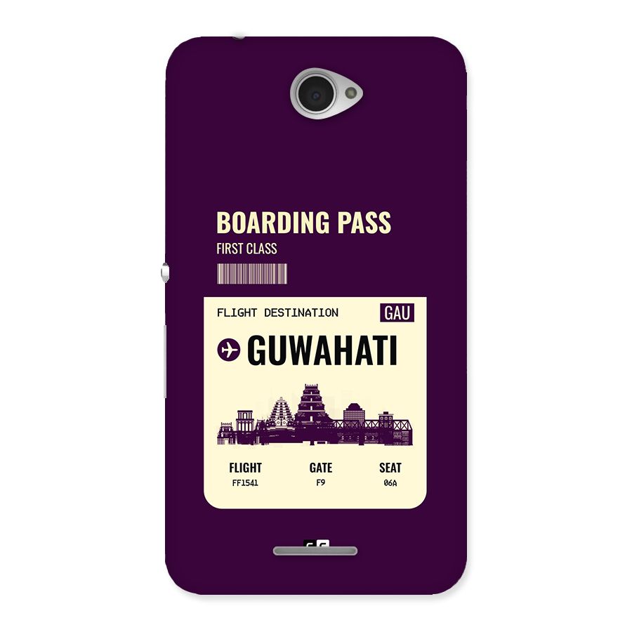 Guwahati Boarding Pass Back Case for Xperia E4