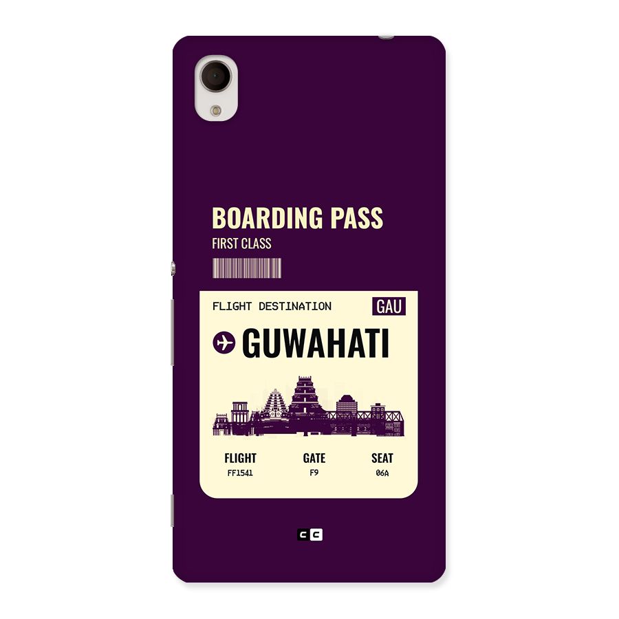 Guwahati Boarding Pass Back Case for Xperia M4