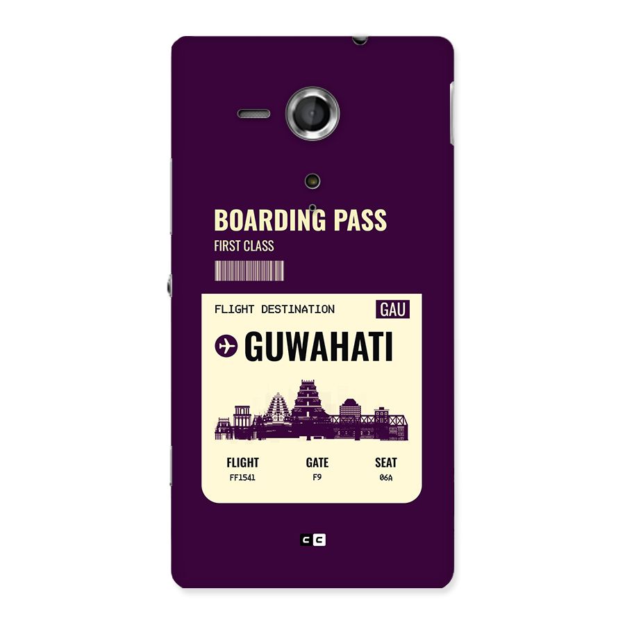 Guwahati Boarding Pass Back Case for Xperia Sp