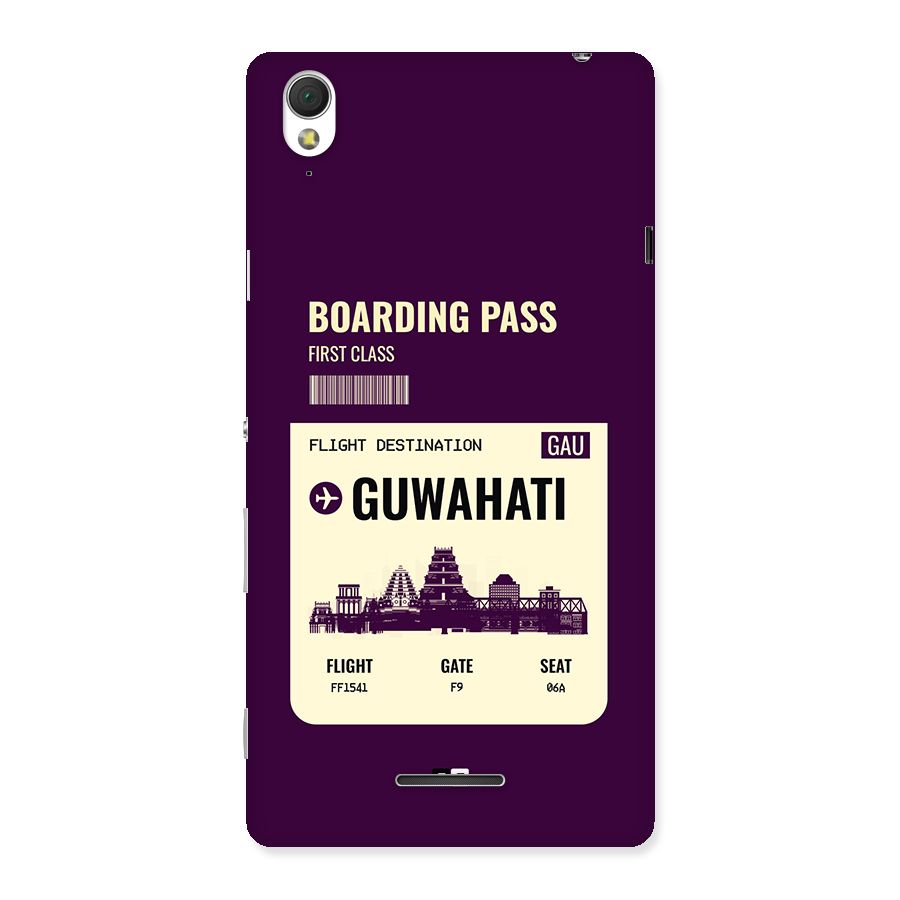 Guwahati Boarding Pass Back Case for Xperia T3