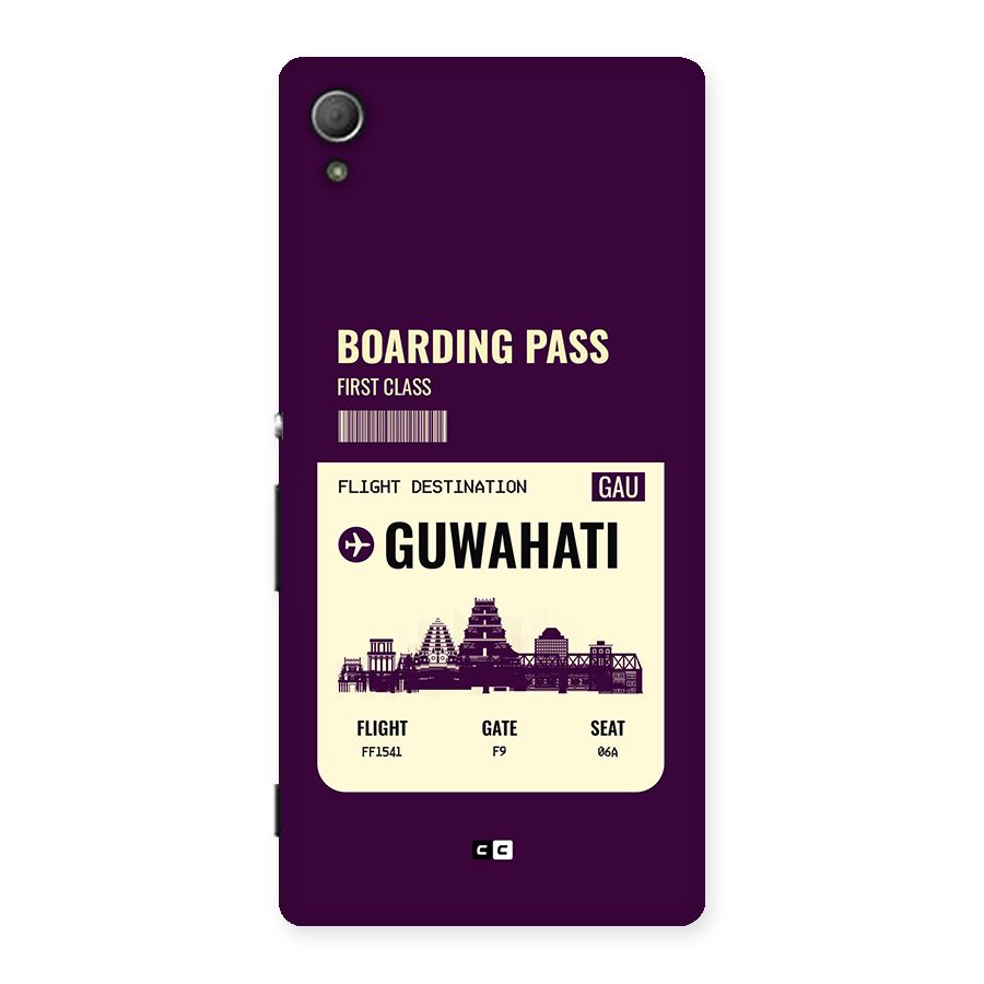Guwahati Boarding Pass Back Case for Xperia Z3 Plus