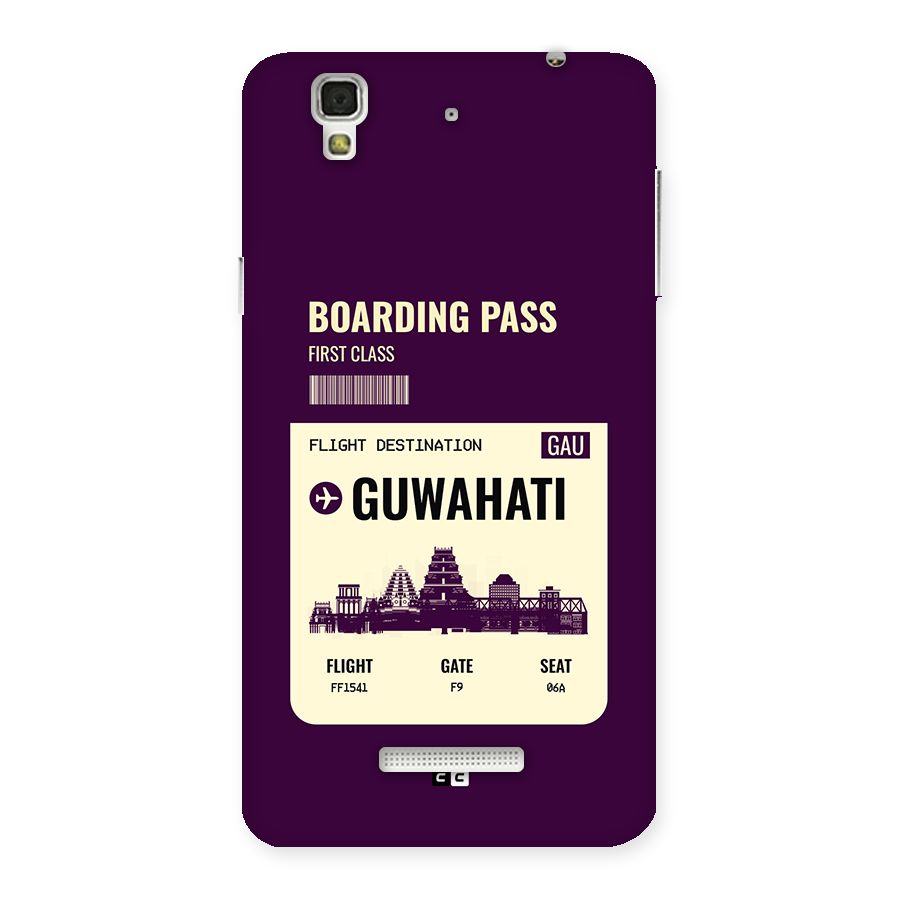 Guwahati Boarding Pass Back Case for Yureka