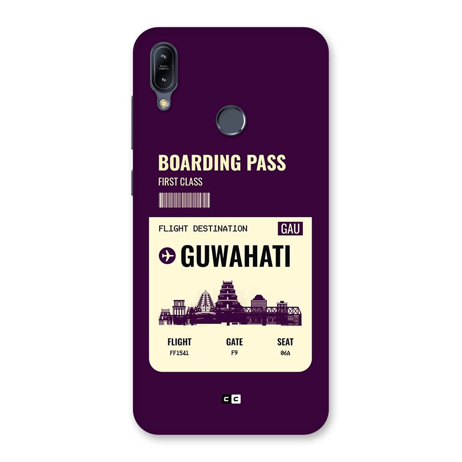 Guwahati Boarding Pass Back Case for Zenfone Max M2