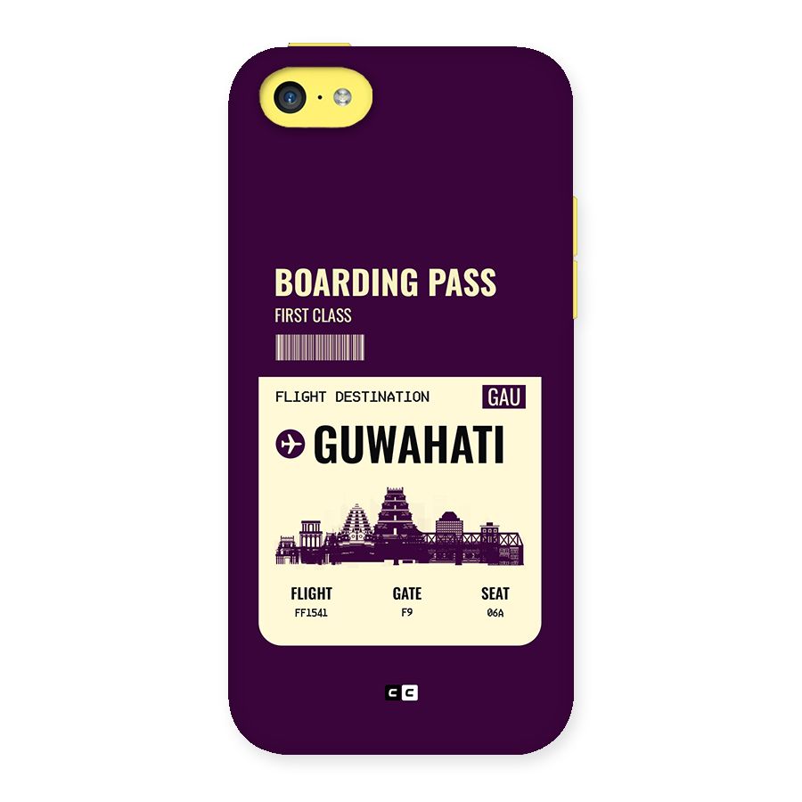 Guwahati Boarding Pass Back Case for iPhone 5C