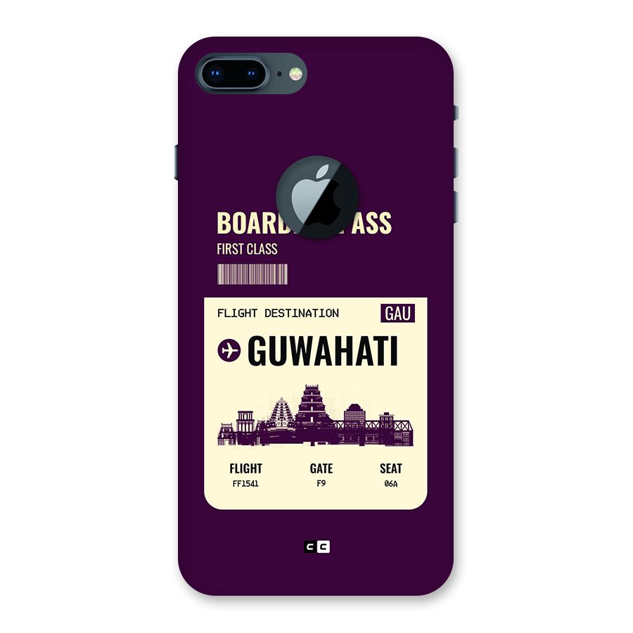 Guwahati Boarding Pass Back Case for iPhone 7 Plus Logo Cut