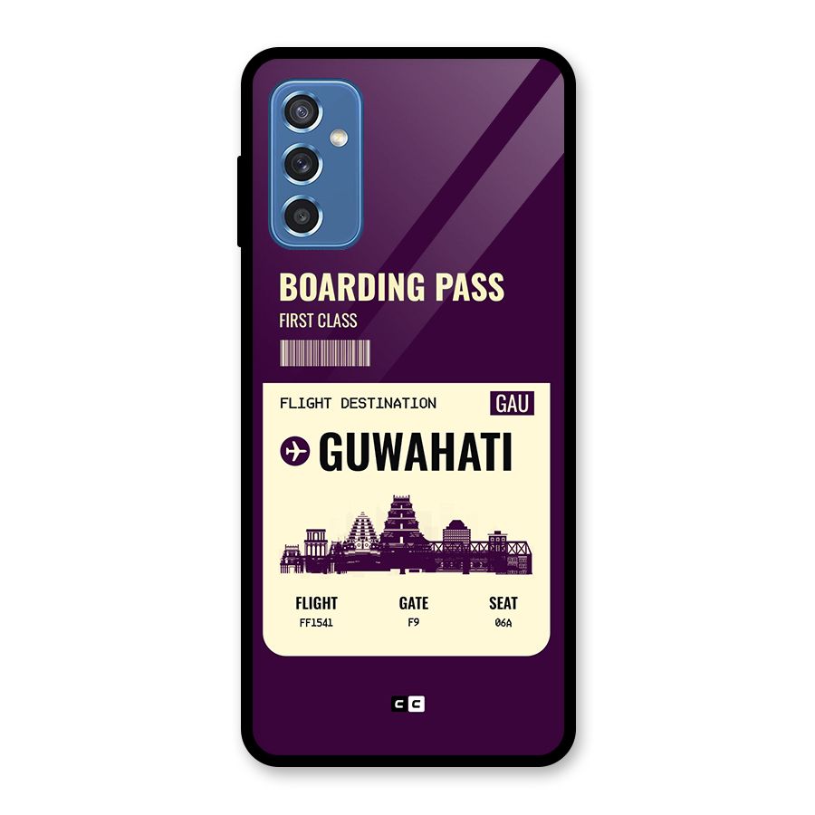 Guwahati Boarding Pass Glass Back Case for Galaxy M52 5G