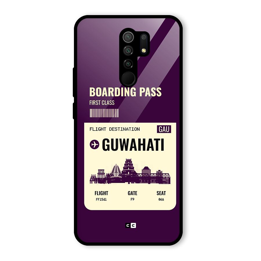 Guwahati Boarding Pass Glass Back Case for Poco M2