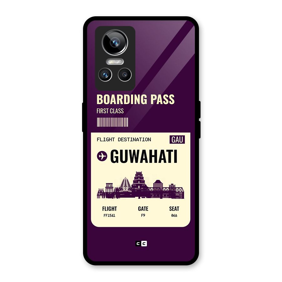 Guwahati Boarding Pass Glass Back Case for Realme GT Neo 3