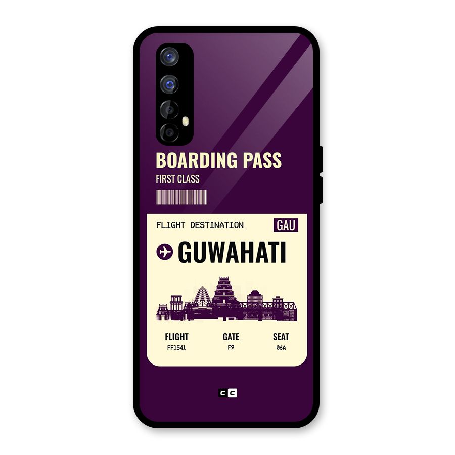 Guwahati Boarding Pass Glass Back Case for Realme Narzo 20 Pro