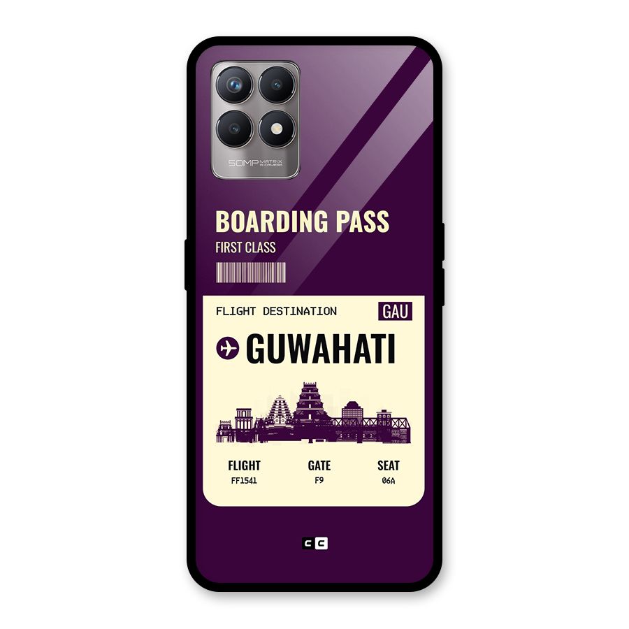 Guwahati Boarding Pass Glass Back Case for Realme Narzo 50