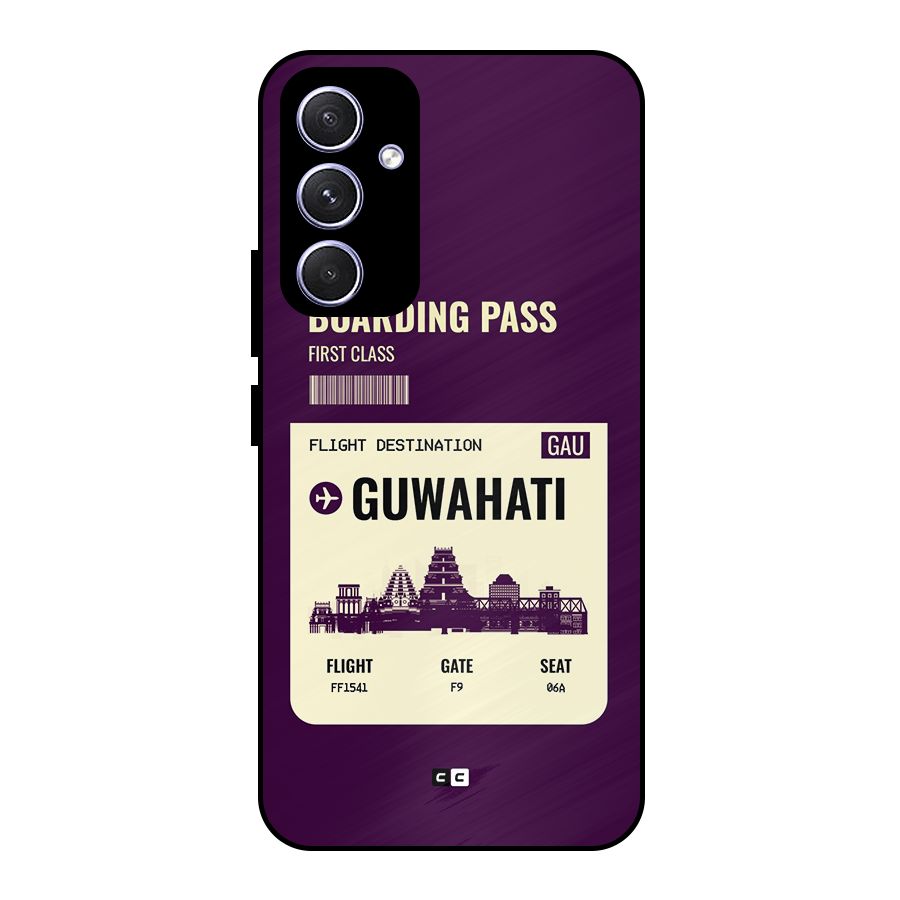 Guwahati Boarding Pass Metal Back Case for Galaxy A54