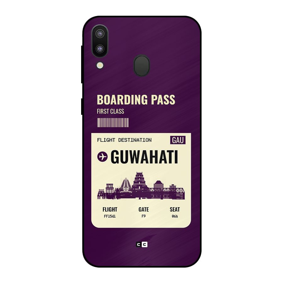 Guwahati Boarding Pass Metal Back Case for Galaxy M20