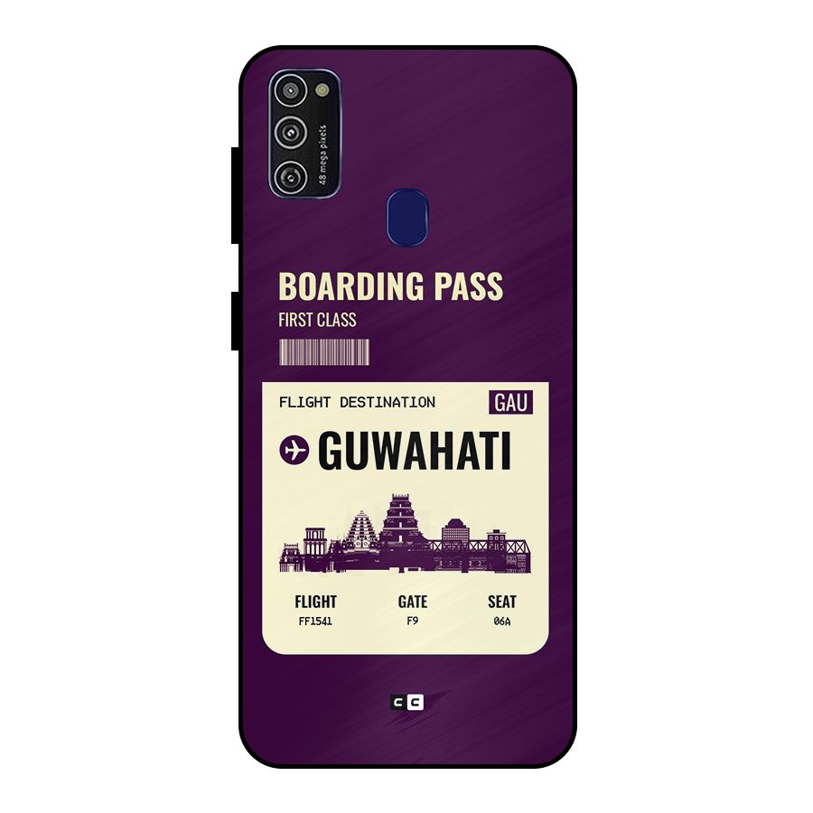 Guwahati Boarding Pass Metal Back Case for Galaxy M30s