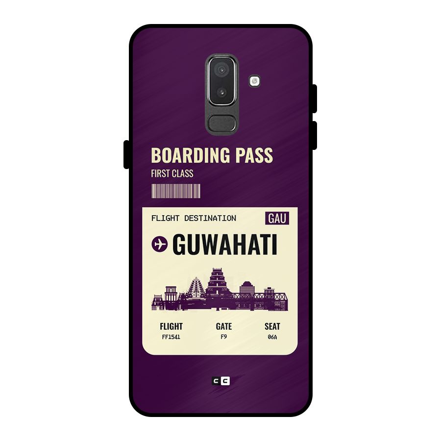 Guwahati Boarding Pass Metal Back Case for Galaxy On8 (2018)