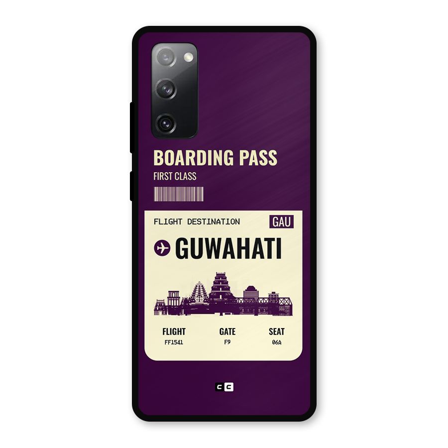 Guwahati Boarding Pass Metal Back Case for Galaxy S20 FE 5G